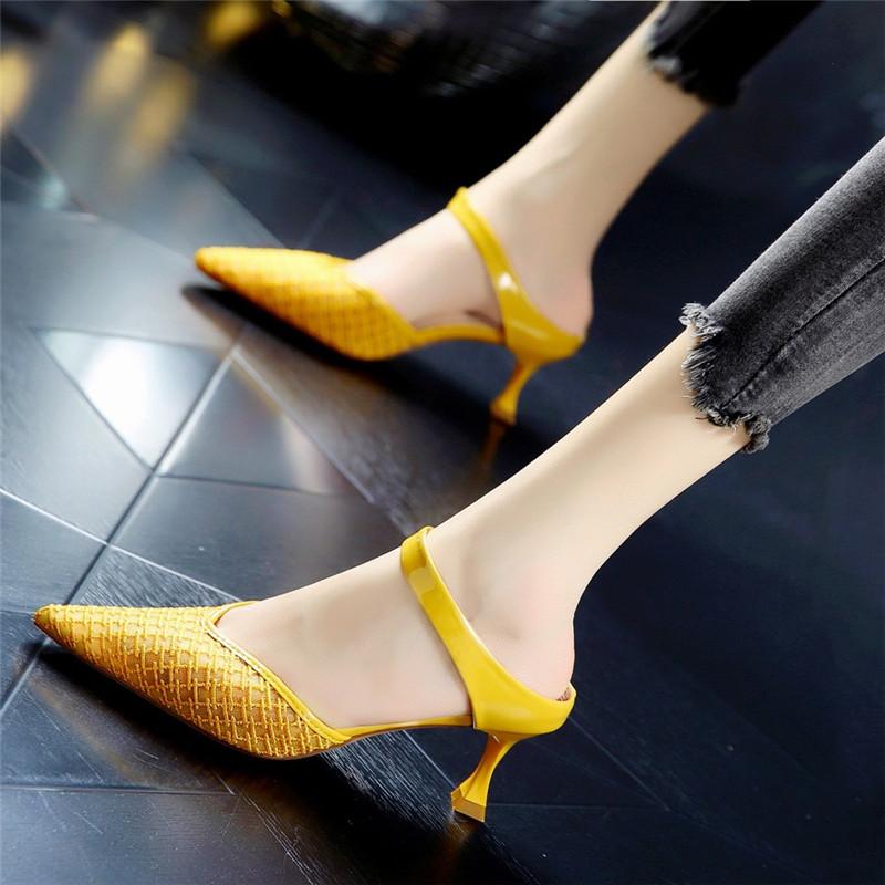 Sandals 2021 Fashion High Heels Women Summer Shoes Spike Heel Jelly Slides Holiday Casual Mixed Color