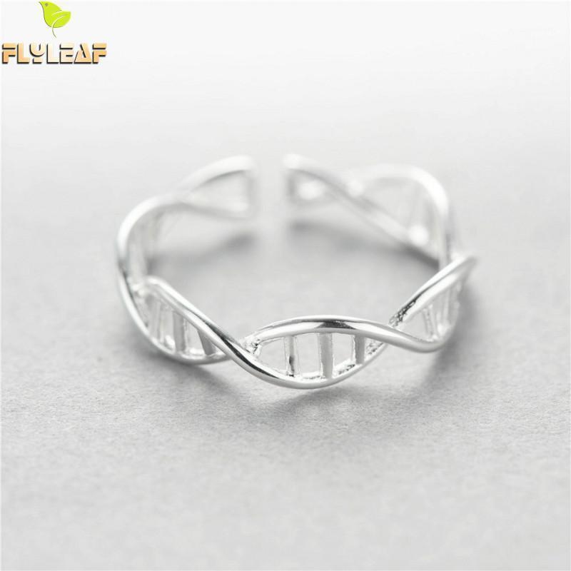 Cluster Rings 100% 925 Sterling Silver Double Spiral Structure DNA Open For Women Personality Fashion Fine Jewelry Flyleaf1
Cluster Rings 100% 925 Sterling Silver Double Spiral Structure DNA Open For Women Personality Fashion Fine Jewelry Flyleaf1