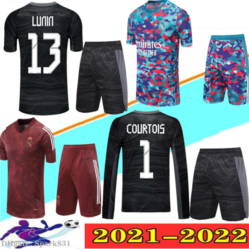 2021 Real Madrid COURTOIS Goalkeeper kits Soccer Jerseys 21 22 Men Long sleeve GK black #13 LUNIN Football shirt uniforms, Black;yellow
2021 Real Madrid COURTOIS Goalkeeper kits Soccer Jerseys 21 22 Men Long sleeve GK black #13 LUNIN Football shirt uniforms, Black;yellow