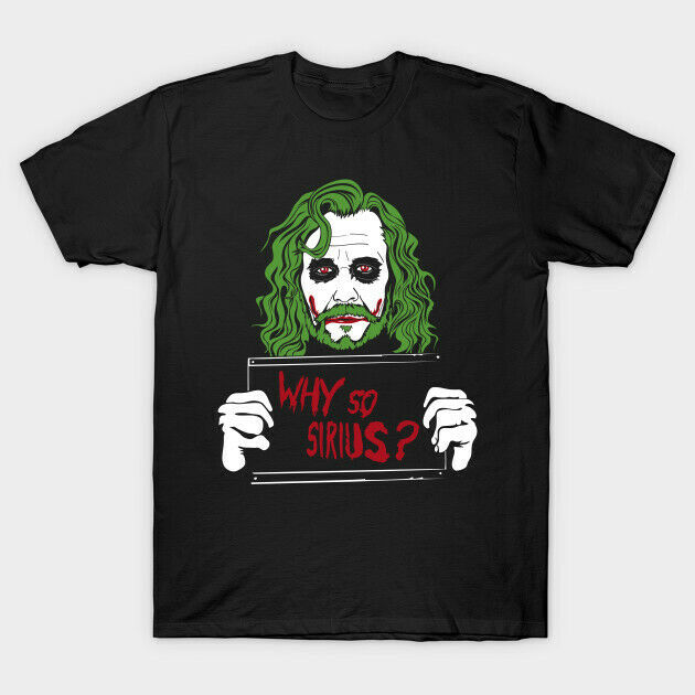 Why So Sirius Black Harry Potter Wizard Joker Batman Mashup Movie Black Tshirt, White;black
Why So Sirius Black Harry Potter Wizard Joker Batman Mashup Movie Black Tshirt, White;black