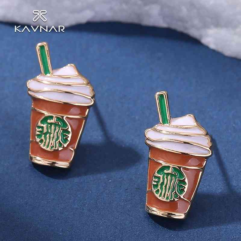 imitation Starbucks coffee cup cute wind small fresh temperament Earrings show personality Japanese and Korean style, Champagne gold
imitation Starbucks coffee cup cute wind small fresh temperament Earrings show personality Japanese and Korean style, Champagne gold