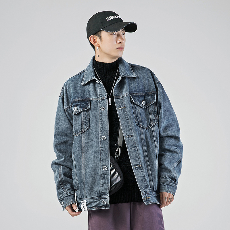 Men's Hoodies & Sweatshirts Cotton jacket denim casual fashion pure black lapel blue single breasted jeans female loose autumn quality cowboy ZOUK, 1# shoe box
Men's Hoodies & Sweatshirts Cotton jacket denim casual fashion pure black lapel blue single breasted jeans female loose autumn quality cowboy ZOUK, 1# shoe box