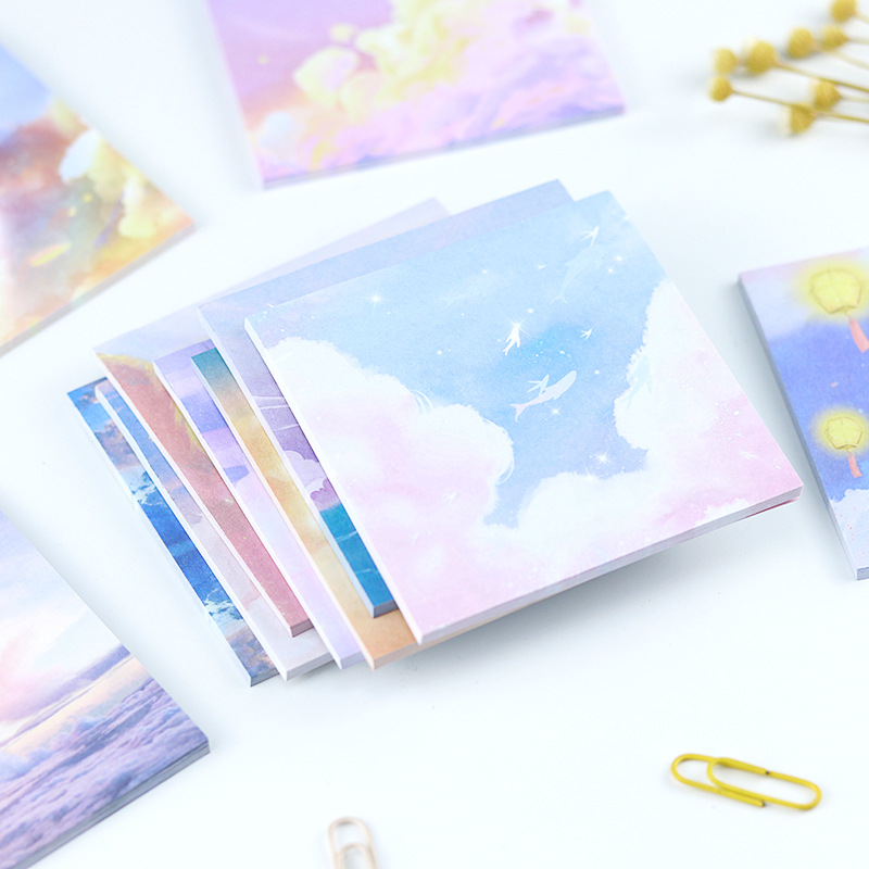 Creative Memo DIY Notebook Note Beautiful Oil Painting Student Starry Sky Ins Style Sticky Notes
Creative Memo DIY Notebook Note Beautiful Oil Painting Student Starry Sky Ins Style Sticky Notes