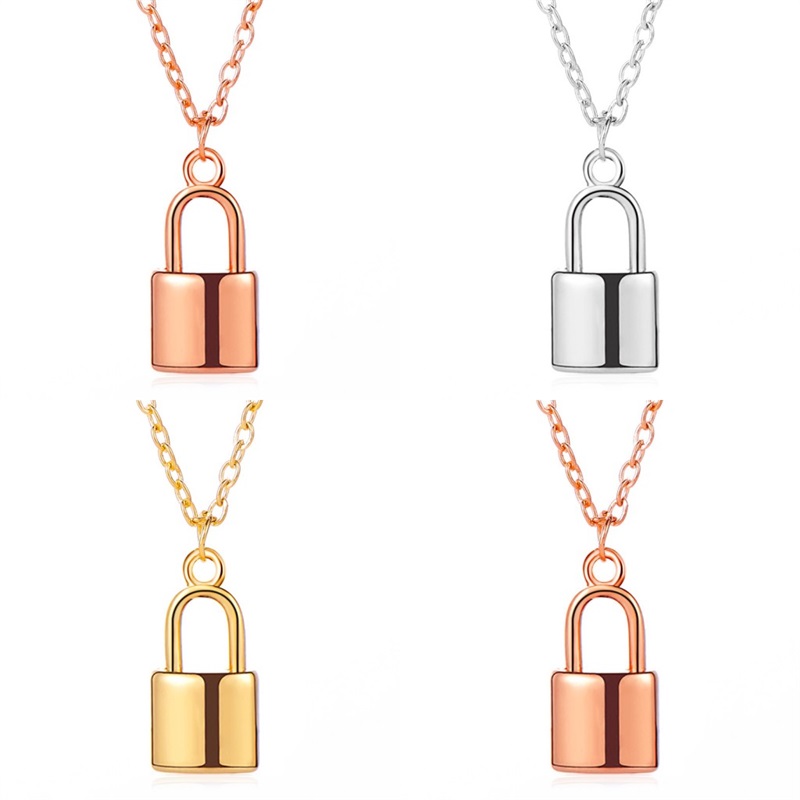 2020 New Women Jewelry Silver Color Lock Pendant Necklace Brand New Stainless Steel Rolo Cable Chain Necklace Beautiful gift 892 R2
2020 New Women Jewelry Silver Color Lock Pendant Necklace Brand New Stainless Steel Rolo Cable Chain Necklace Beautiful gift 892 R2