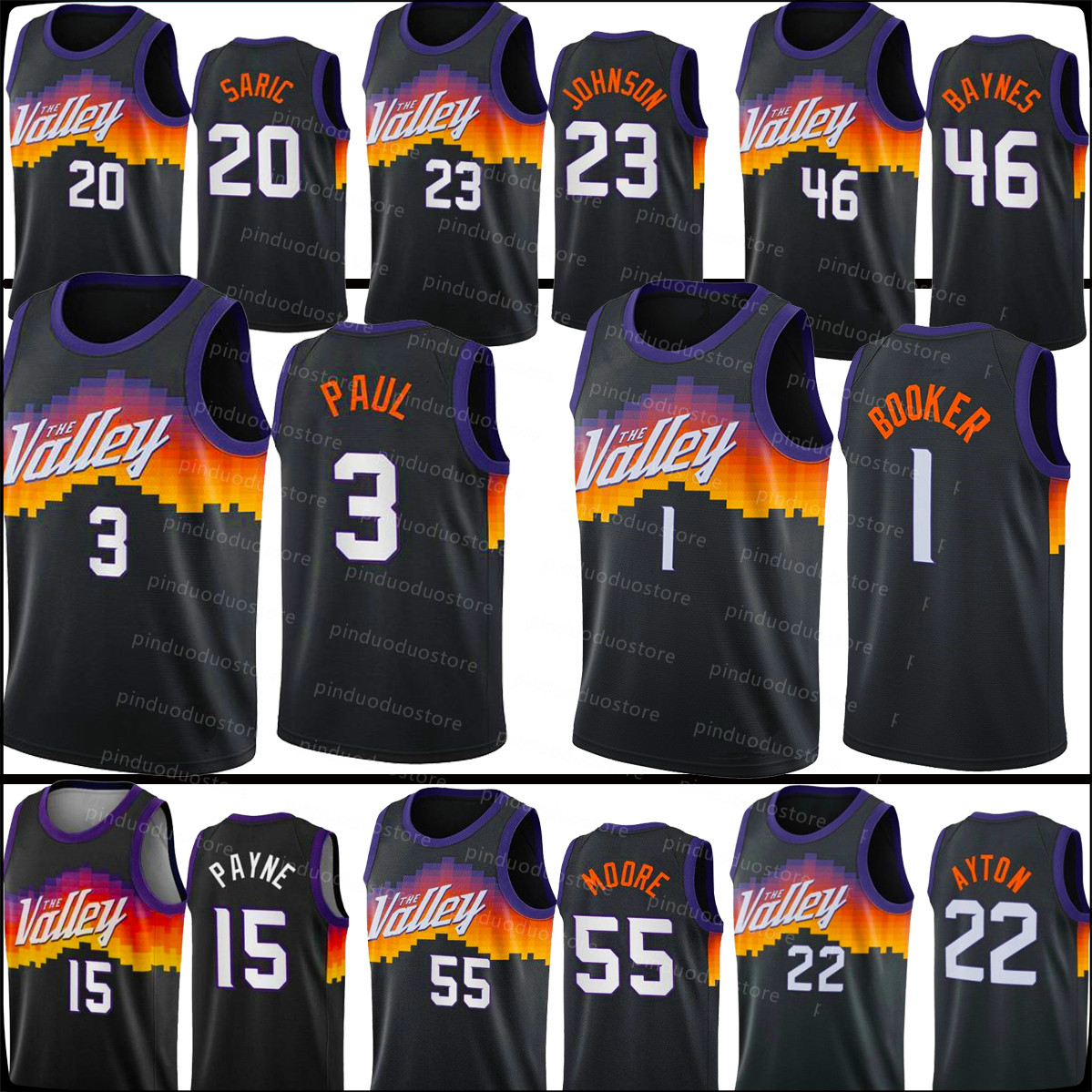 PhoenixSunsMen Devin 1 Booker jersey Chris Paul Deandre Ayton Jae Crowder 2020-21 Black City Basketball Jersey New Uniform, Black;red
PhoenixSunsMen Devin 1 Booker jersey Chris Paul Deandre Ayton Jae Crowder 2020-21 Black City Basketball Jersey New Uniform, Black;red