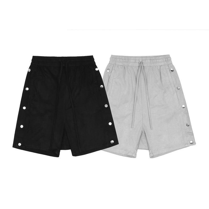 European fashion brand suede buckle loose shorts with button hip hop street style sports Capris, Gray
European fashion brand suede buckle loose shorts with button hip hop street style sports Capris, Gray