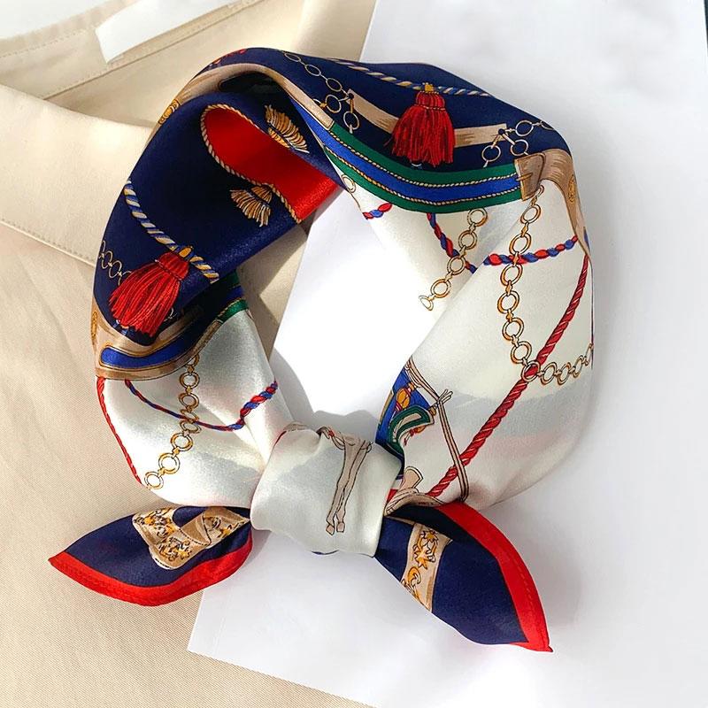 Scarves 2021 Fashion 100% Silk Satin Hair Scarf For Women Handkerchief Printed Bag Scarfs Female Square Head Bandana Ladies
Scarves 2021 Fashion 100% Silk Satin Hair Scarf For Women Handkerchief Printed Bag Scarfs Female Square Head Bandana Ladies