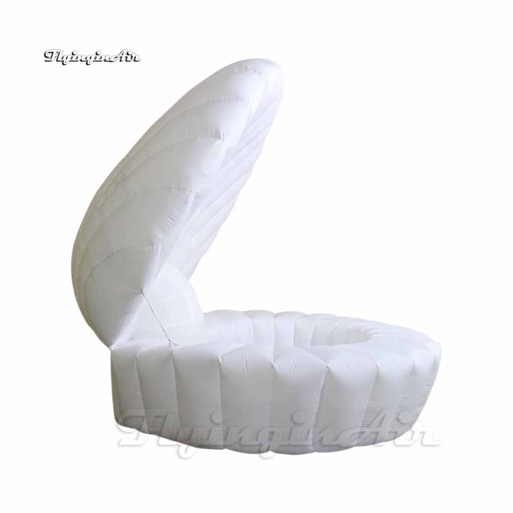 Personalized Seashell Model Lighting Inflatable Clam Shell Multicolor Air Blown Mussel Balloon With RGB Light For Event Show