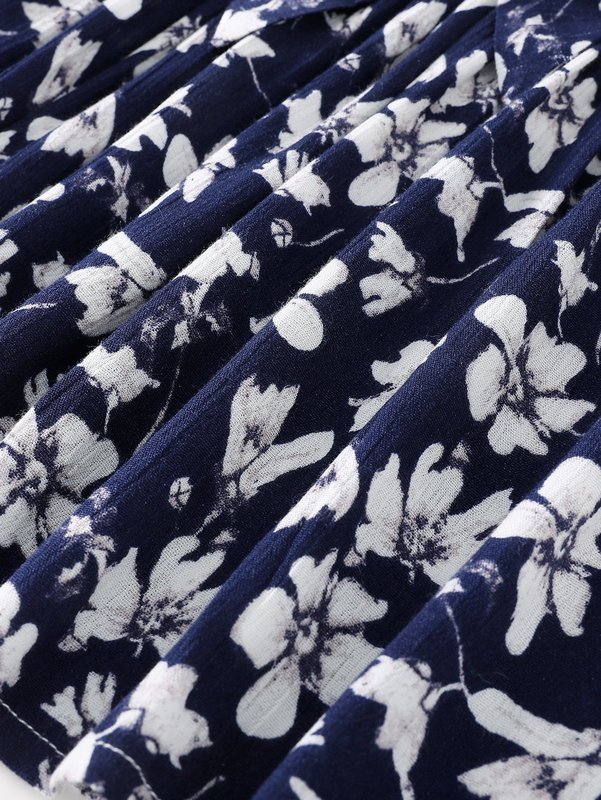 Toddler Girls Floral Print Butterfly Embroidery Belted Cami Dress SHE