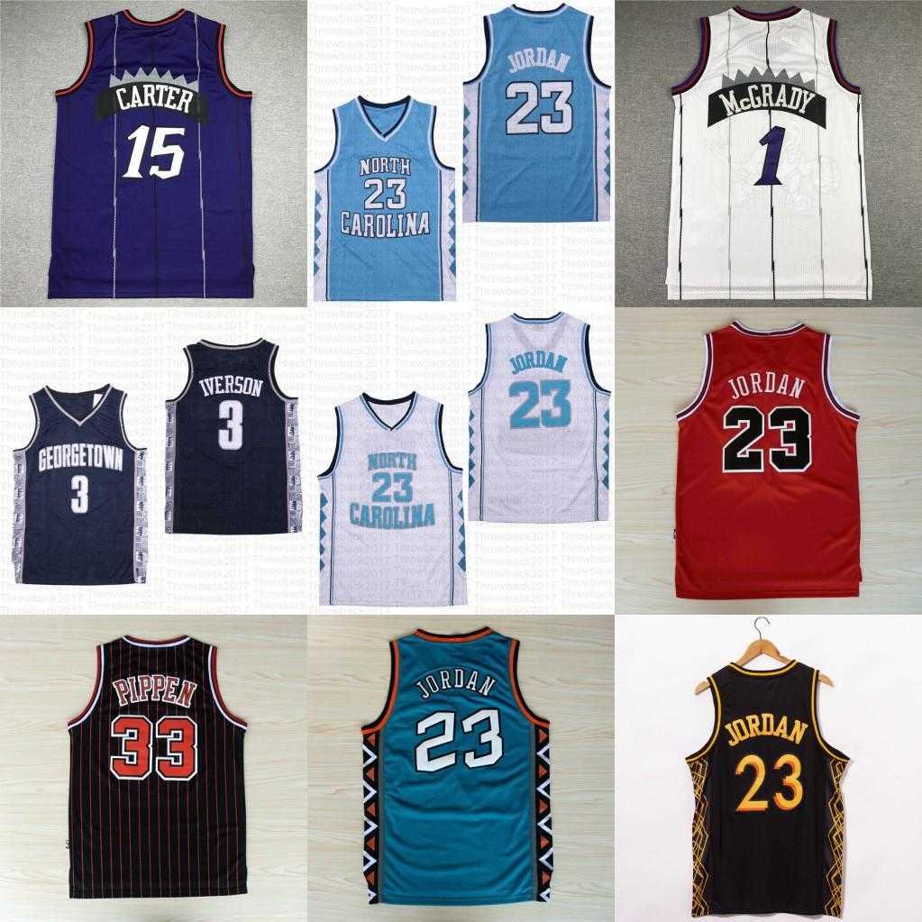 NCAA 1 McGrady North Carolina Tar Heels 23 Michael Vince 15 Carter Tracy 33 Pippen Basketball Jersey, White
NCAA 1 McGrady North Carolina Tar Heels 23 Michael Vince 15 Carter Tracy 33 Pippen Basketball Jersey, White