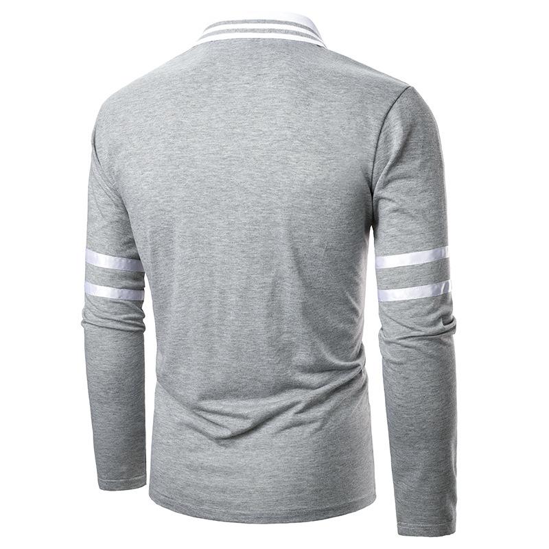 S-2XL,Gray Shirt Men Patchwork Style Slim Fit Long Sleeve Casual Men's Shirts