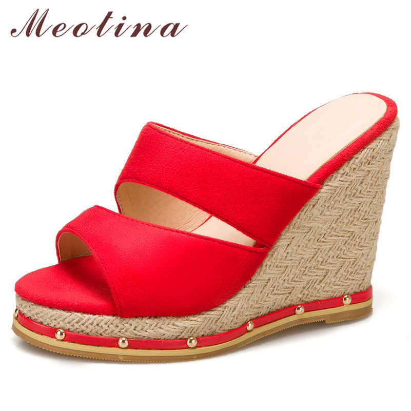 Meotina Slippers Shoes Women Wedges Super High Heel Sandals Espadrille Round Toe Ladies Footwear Summer Blue Size 34-46 Fashion 210608, Beige
Meotina Slippers Shoes Women Wedges Super High Heel Sandals Espadrille Round Toe Ladies Footwear Summer Blue Size 34-46 Fashion 210608, Beige