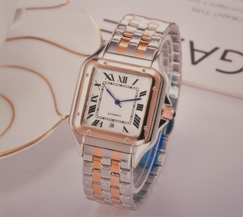 Famous Luxury Mens Watches Full Stainless Steel Square Men Watch Woman Man Fashion Dress Quartz Wristwatches, Slivery;brown
Famous Luxury Mens Watches Full Stainless Steel Square Men Watch Woman Man Fashion Dress Quartz Wristwatches, Slivery;brown