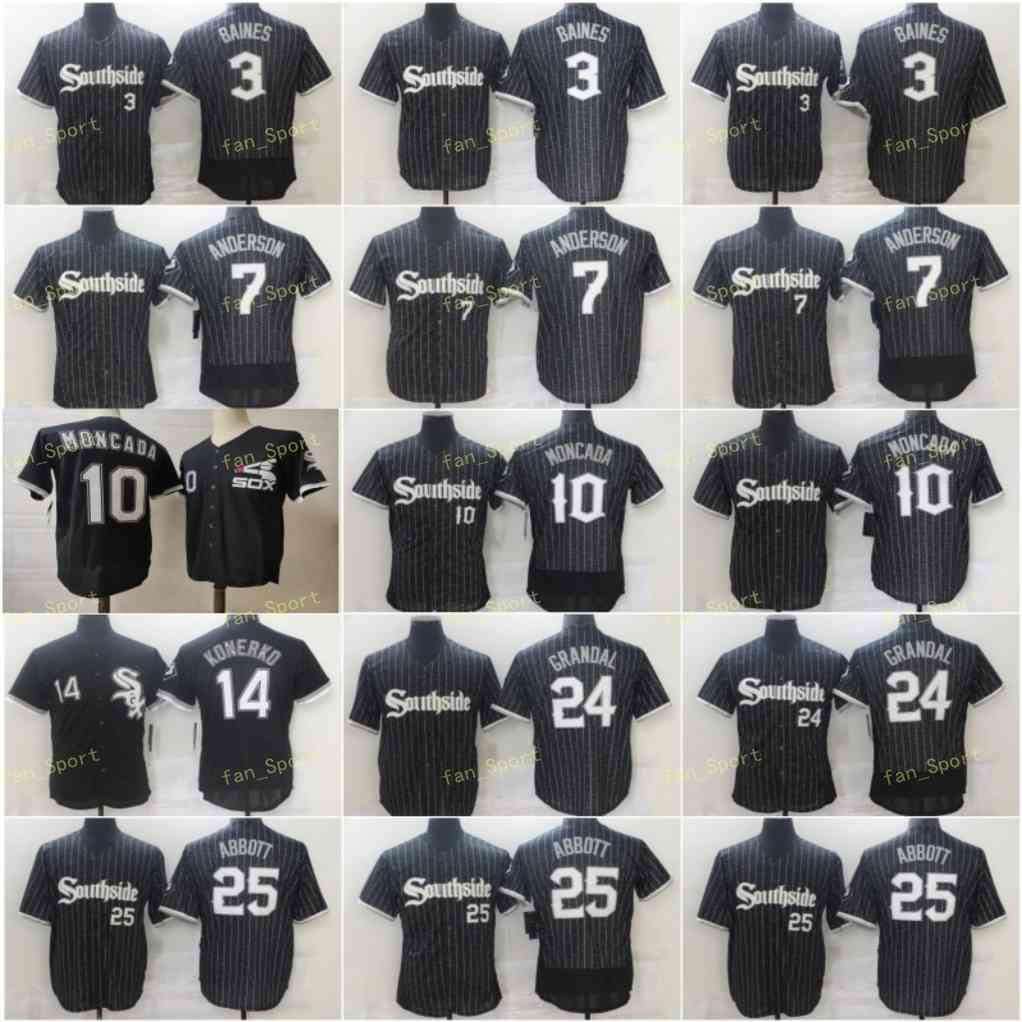City Connect Southside 3 Harold Baines Baseball Jerseys 14 Paul Konerko 7 Tim Anderson 10 Yoan Moncada 24 Yasmani Grandal 25 Jim Abbott Stitched Black, Blue;black
City Connect Southside 3 Harold Baines Baseball Jerseys 14 Paul Konerko 7 Tim Anderson 10 Yoan Moncada 24 Yasmani Grandal 25 Jim Abbott Stitched Black, Blue;black