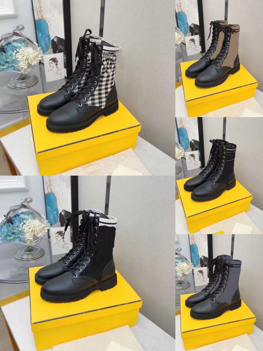Designer Black Motorcycle Boots Knitting F Print Logo Cloth Leather Martin Winter Boot Platform High Top Elastic Sleeve Women Shoes With Box
Designer Black Motorcycle Boots Knitting F Print Logo Cloth Leather Martin Winter Boot Platform High Top Elastic Sleeve Women Shoes With Box