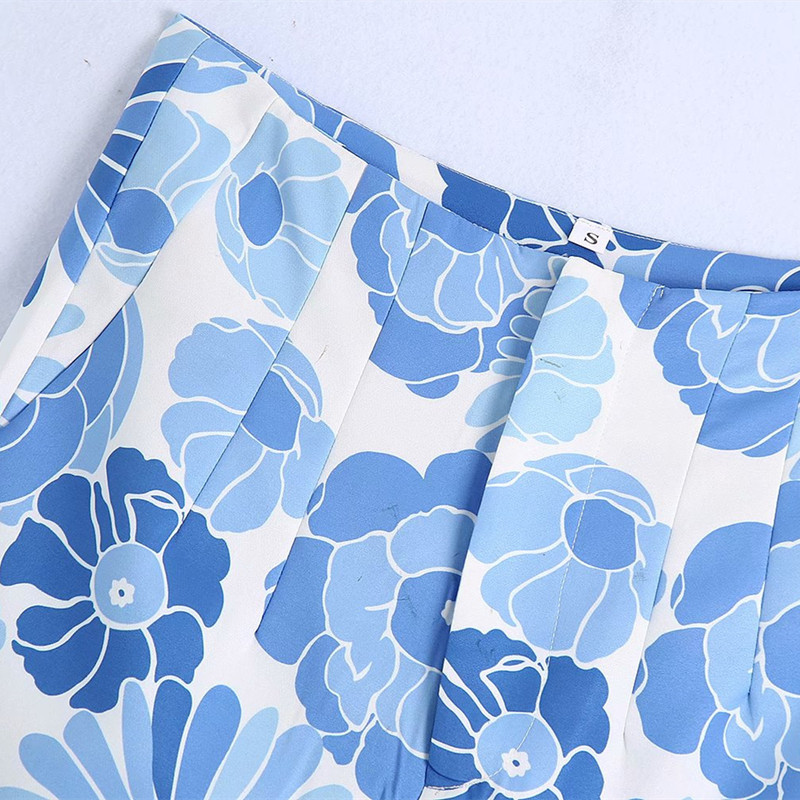 Sweet Women High Waist Shorts Summer Fashion Ladies Beach Style Female Flower Printed Fresh 210515