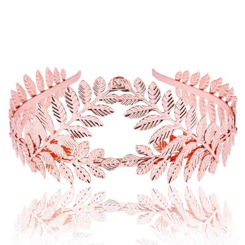 Women Headband Goddess Leaf Flower Hair Crown Head Piece Gold Band Bridal Accessory Fashion Headbands C50 Accessories