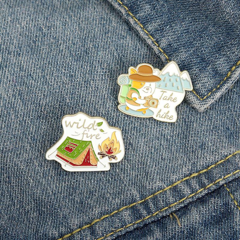 Pins, Brooches Cartoon Cute Enamel Pin Outdoors Wild Fire Backpack Clothes Lapel Pins Adventure Badges Jewelry Gift Friends, Gray
Pins, Brooches Cartoon Cute Enamel Pin Outdoors Wild Fire Backpack Clothes Lapel Pins Adventure Badges Jewelry Gift Friends, Gray