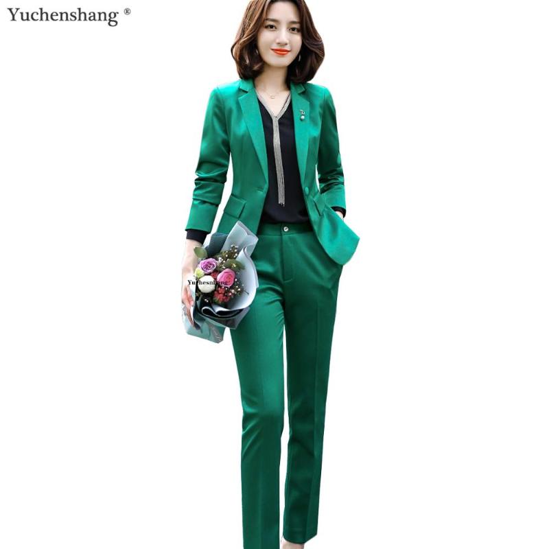 Women's Suits & Blazers High-quality Women Casual Green Pant Suit Soft Fabric 2 Piece Set Uniform Designs Jacket And Red Pink Purple White, Pink pant suits
Women's Suits & Blazers High-quality Women Casual Green Pant Suit Soft Fabric 2 Piece Set Uniform Designs Jacket And Red Pink Purple White, Pink pant suits