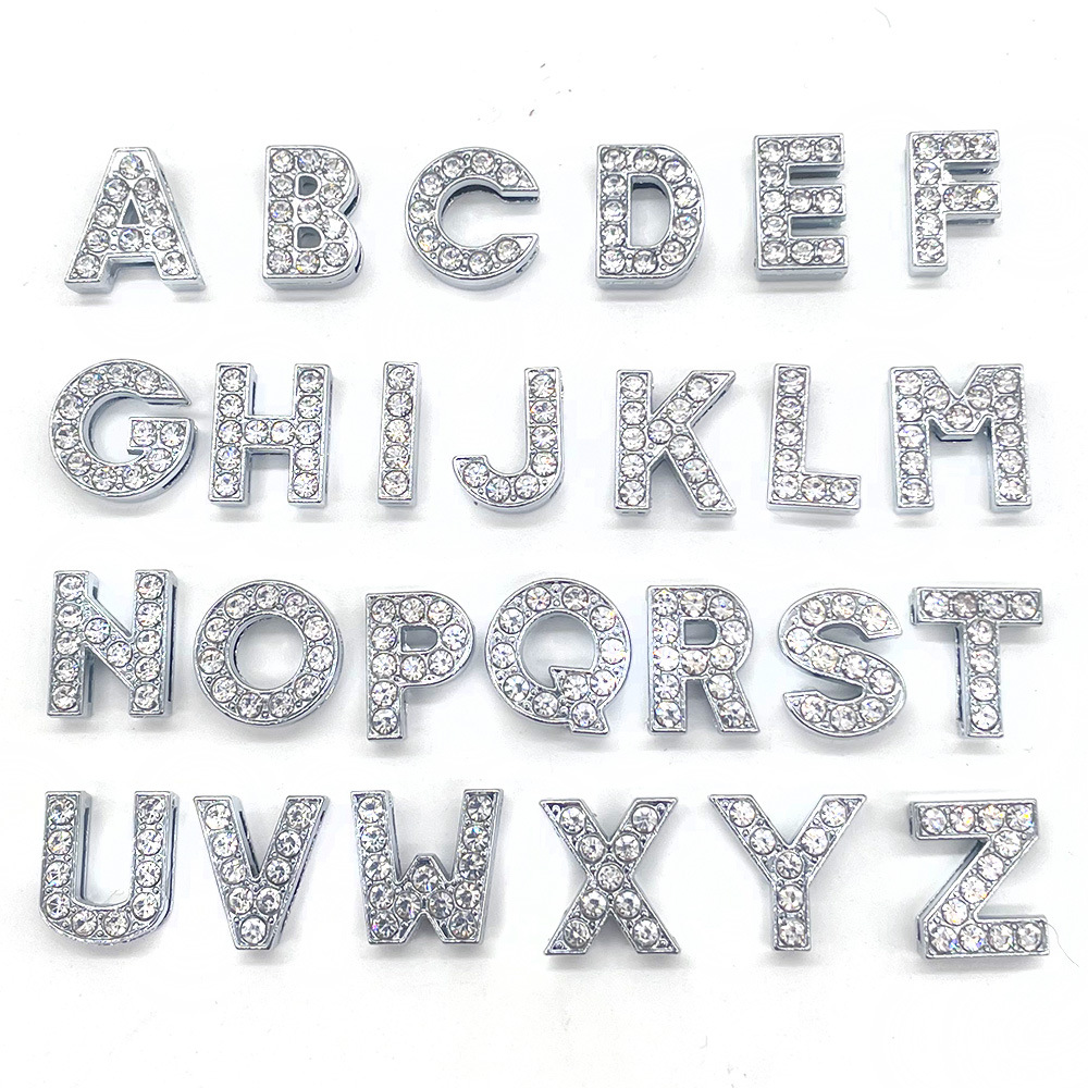 Crystal Letters Shoe Parts Accessories Charm Decoration Buckle Jibizt for Croc Charms Clog Buttons Pins
Crystal Letters Shoe Parts Accessories Charm Decoration Buckle Jibizt for Croc Charms Clog Buttons Pins