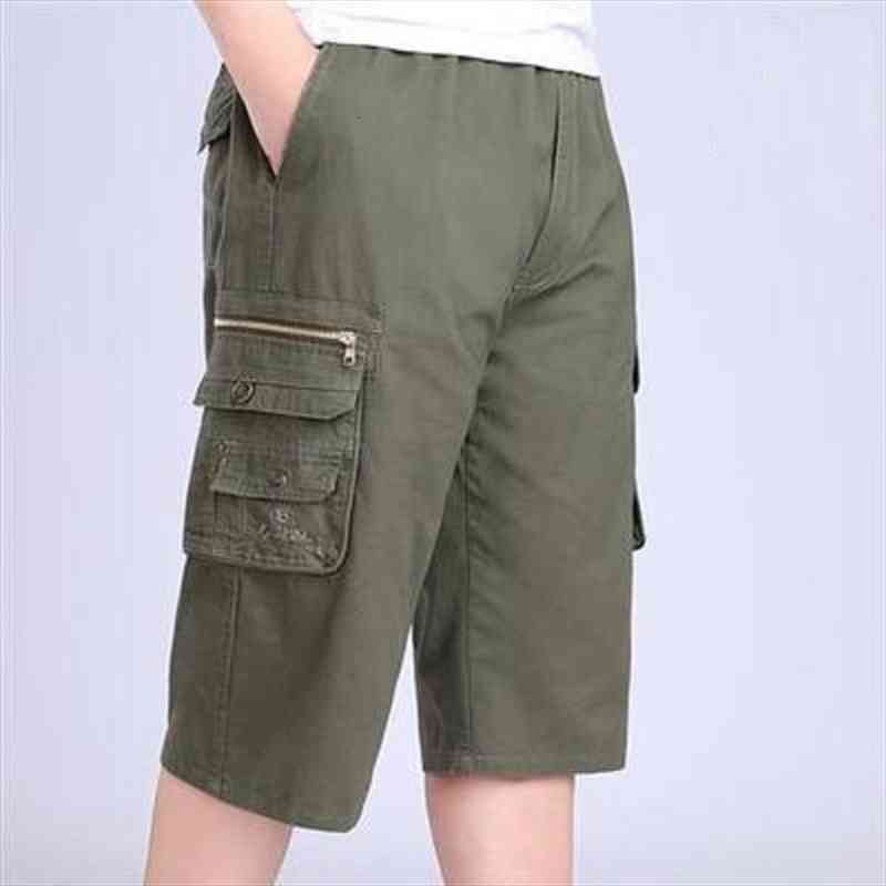 cargo shorts men cotton camouflage casual outdoor short pants mens jogger military mens shorts men dropshipping, Black