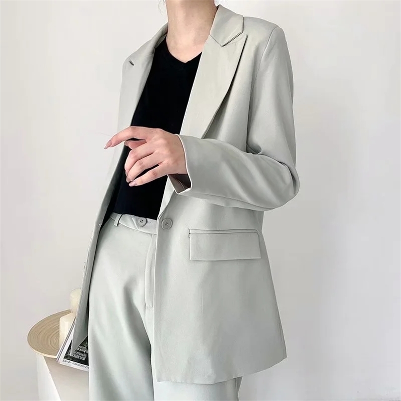 Autumn OL Work Pants Suit Women Single Button Office lady Blazer Jacket Coat + Zip Trouser Blue 2 Piece Set Female Outwear 210520, Picture color
Autumn OL Work Pants Suit Women Single Button Office lady Blazer Jacket Coat + Zip Trouser Blue 2 Piece Set Female Outwear 210520, Picture color