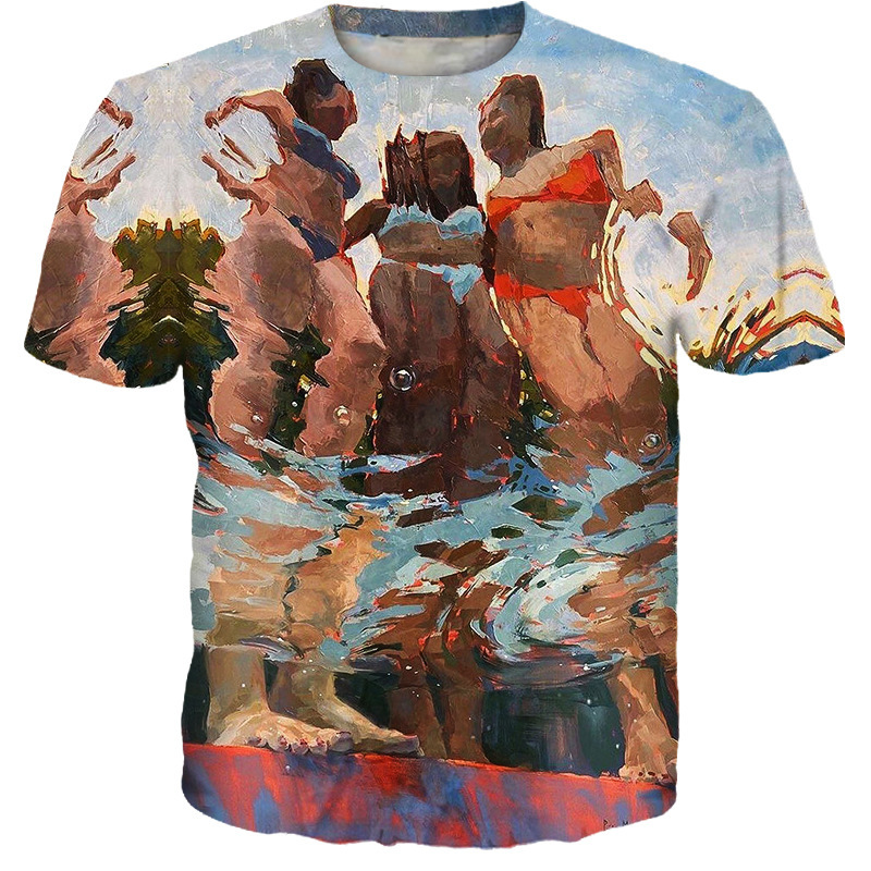2021 summer t-shirt new fashion abstract art print men's slim fit sports short svepv72, White;black
2021 summer t-shirt new fashion abstract art print men's slim fit sports short svepv72, White;black
