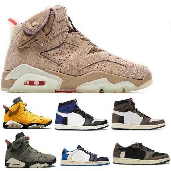 Travis Scotts 6 1 Fragment Jumpman Basketball Shoes 1s 6s High Low OG 2021 Men Women Designer Sneakers Dark Mocha British Khaki Cactus, Yellow
Travis Scotts 6 1 Fragment Jumpman Basketball Shoes 1s 6s High Low OG 2021 Men Women Designer Sneakers Dark Mocha British Khaki Cactus, Yellow