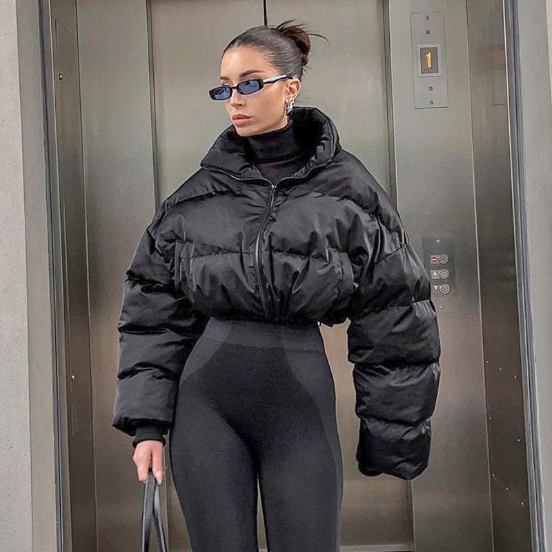 Women' Jackets 2021 Women Clothing Long Sleeve Pockets Puff Jacket Down Coats Cropped Puffer Bubble Winter, Black
Women' Jackets 2021 Women Clothing Long Sleeve Pockets Puff Jacket Down Coats Cropped Puffer Bubble Winter, Black