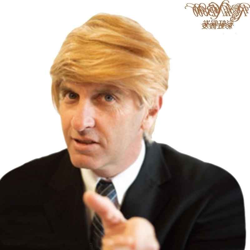 Trump Wig the Cosplay same wig golden President Donald short hairpiece headgear, Yellow
Trump Wig the Cosplay same wig golden President Donald short hairpiece headgear, Yellow