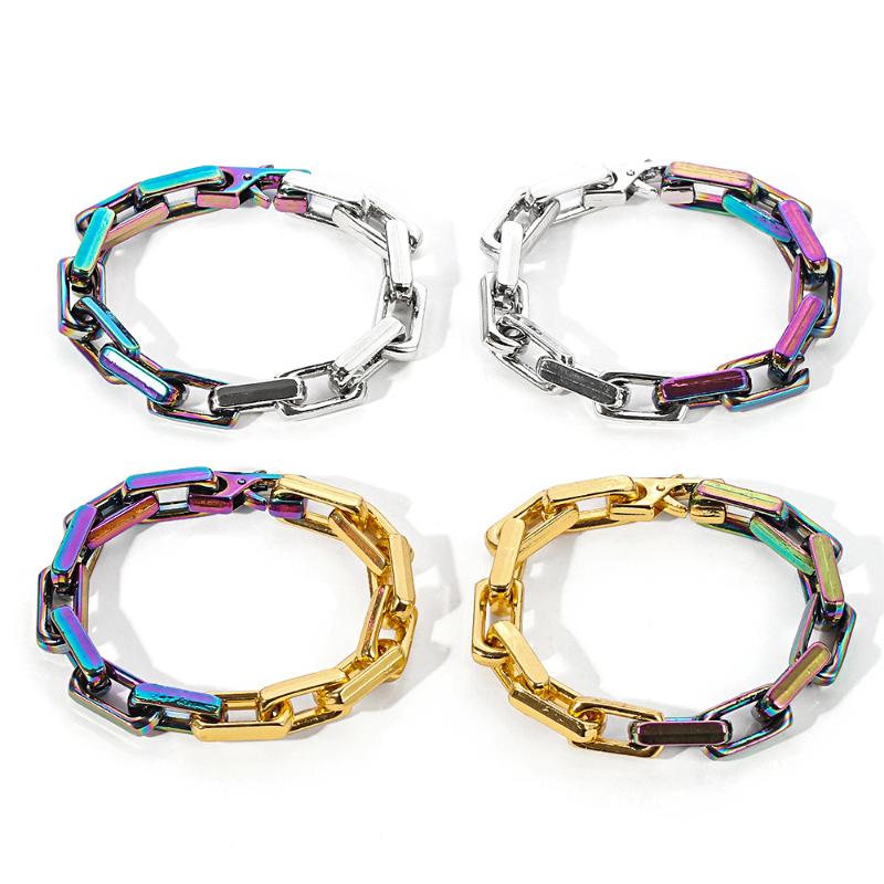 Bangle Fashion Hip-hop Man Women Dazzling Quench Rectangle Charm Bracelet Suit Jewelry Simple Party Rock Nightclub Accessories
Bangle Fashion Hip-hop Man Women Dazzling Quench Rectangle Charm Bracelet Suit Jewelry Simple Party Rock Nightclub Accessories