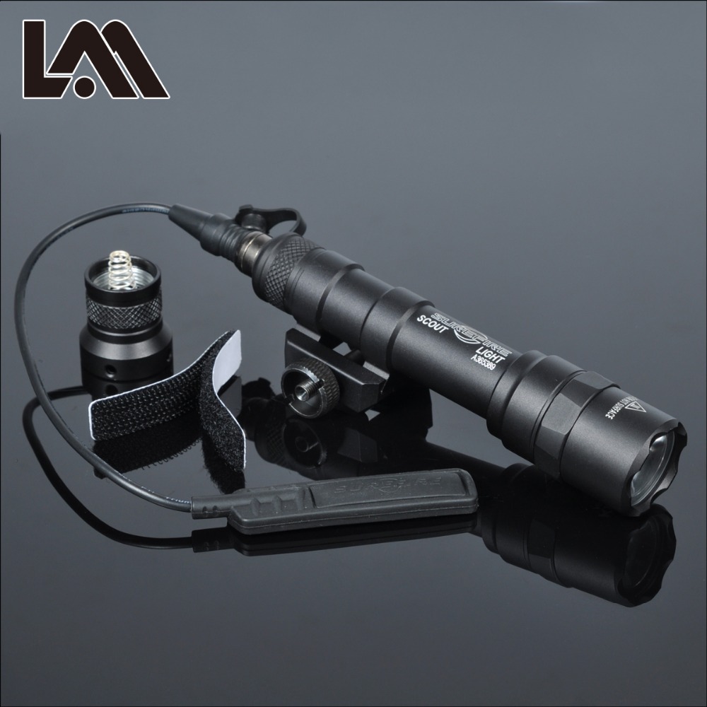 Tactical Surefir M600 M600B Gun Scout Light Lanterna Flashlight Torch for Pictinny Rail Constant/Momentary output
Tactical Surefir M600 M600B Gun Scout Light Lanterna Flashlight Torch for Pictinny Rail Constant/Momentary output