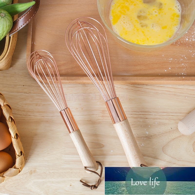 Wooden Handle Stainless Steel Egg Beater Rose Gold Manual Whisk Kitchen Household Baking Tools Factory price expert design Quality Latest Style Original Status
Wooden Handle Stainless Steel Egg Beater Rose Gold Manual Whisk Kitchen Household Baking Tools Factory price expert design Quality Latest Style Original Status