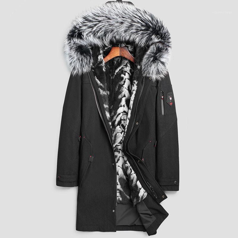 Men's Leather & Faux Winter Jacket Men Real Fur Coat Liner Parka Clothes 2021 Raccoon Collar Warm Trench Plus Size, Black 
Men's Leather & Faux Winter Jacket Men Real Fur Coat Liner Parka Clothes 2021 Raccoon Collar Warm Trench Plus Size, Black