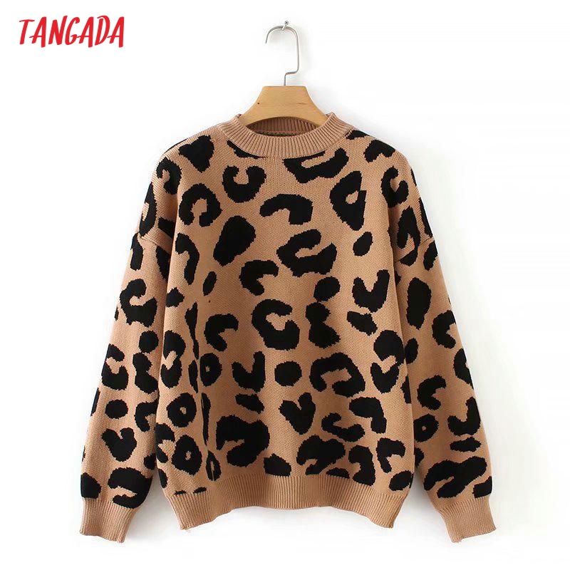 tangada women leopard knitted sweater winter animal print winter thick long sleeve female pullovers casual 2x05, Black
tangada women leopard knitted sweater winter animal print winter thick long sleeve female pullovers casual 2x05, Black