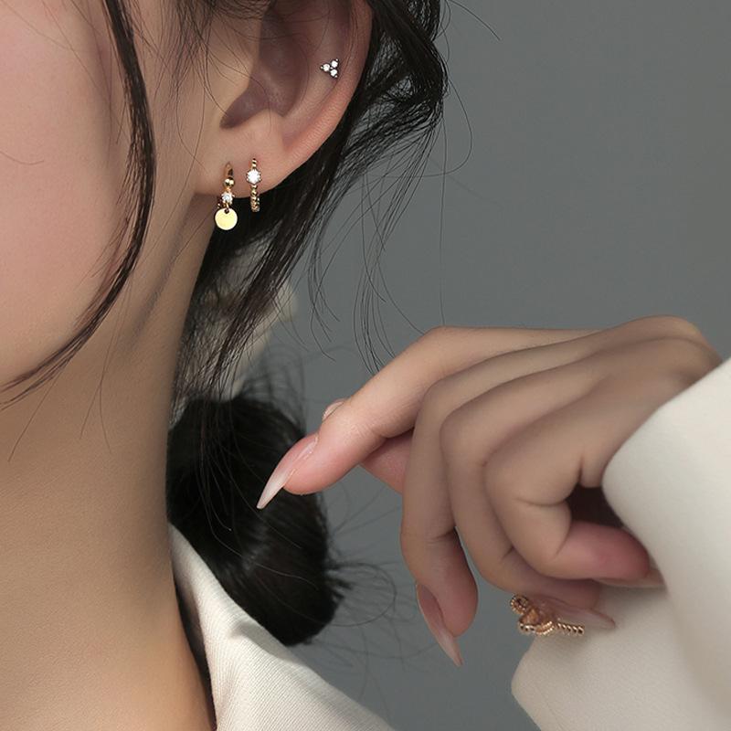 Sterling Silver Stud Earrings For Women Fashion Simplicity Hypoallergenic Exquisite Jewelry Accessories Wholesale