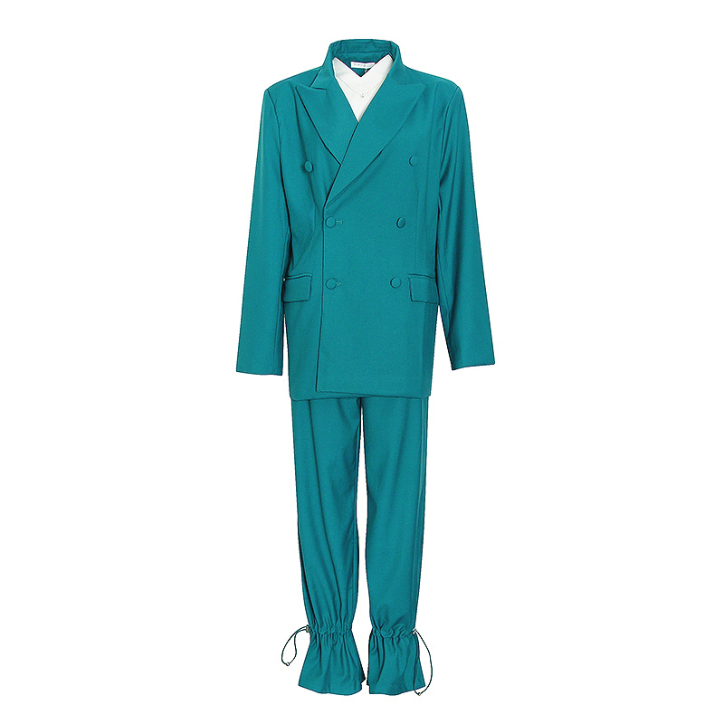 VGH Minimalist Sets For Female Notched Long Sleeve Blazer Wide Leg Loose Pants Casual Solid Two Piece Set Women Autumn New Tide 210421