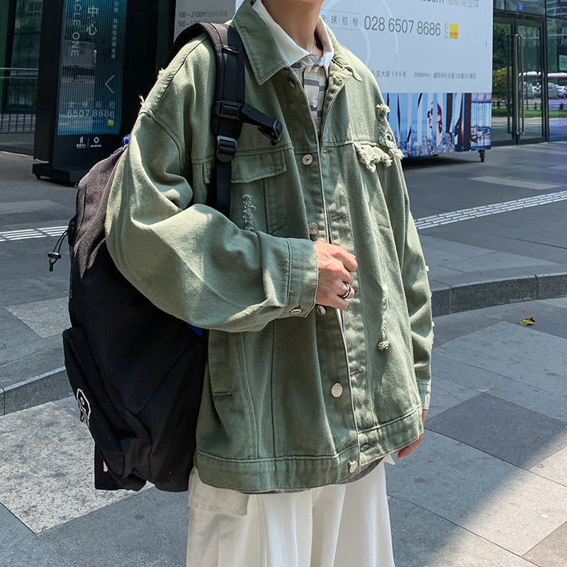 Privathinker Men's Casual Oversize Denim Jacket Korean Streetwear Solid Color Woman Fashion Coats Male Hip Hop Clothing 210506