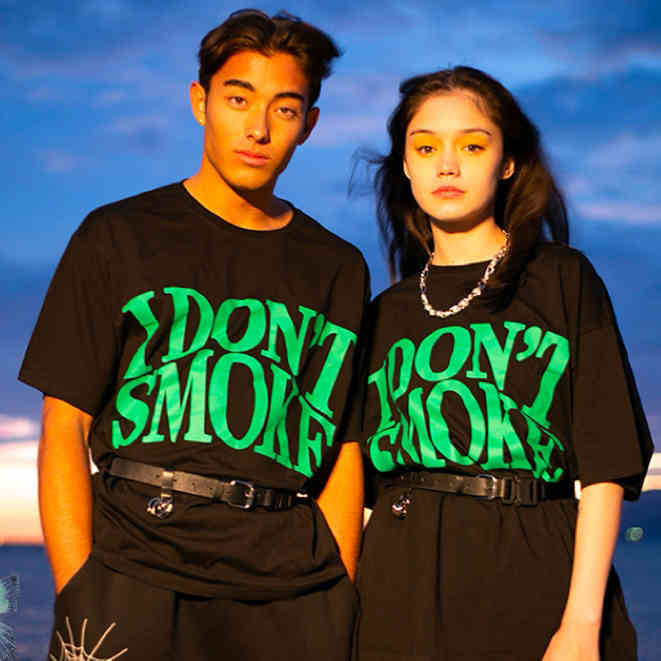 No Smoking T-shirt Men Women Tops I Don't Smoke T Shirt 210420