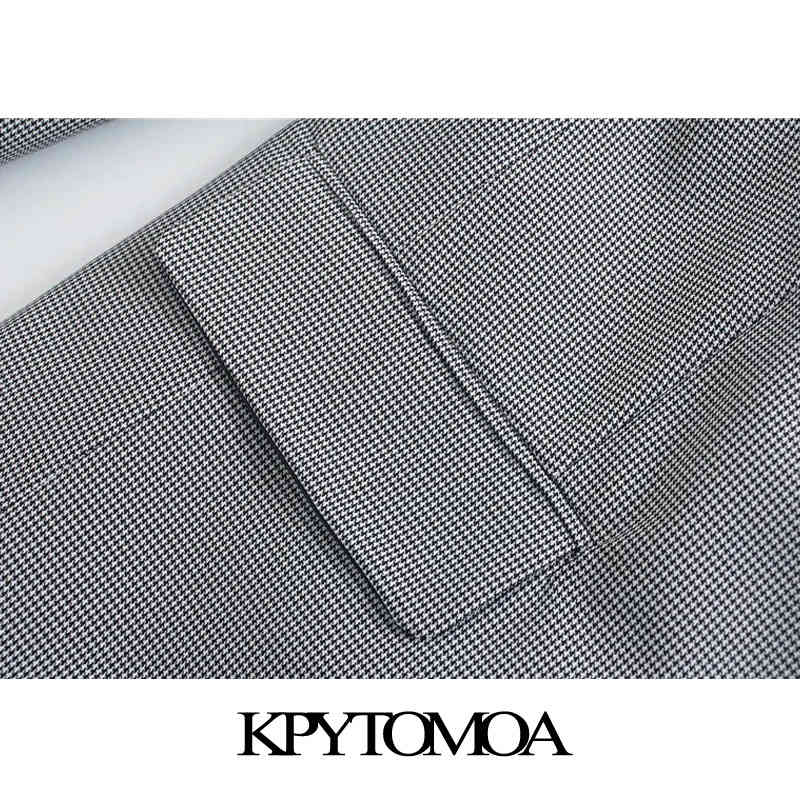 Women Fashion Single Button Loose-Fitting Blazer Coat Long Sleeve Pockets Female Outerwear Chic Veste 210420