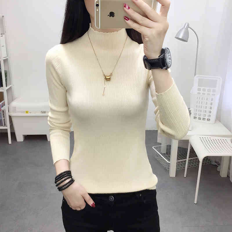 sueter mujer invierno Flat Knitted women pullover sweater winter clothes women chompas para mujer Office Lady 5880 50 210417