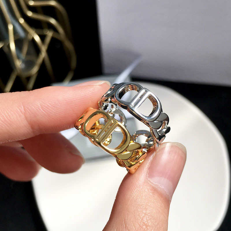 Cd Letter Ring Fashion Spot Accessories Personality Collocation Cold Brand Designer Style Jewelry Rings for Women от DHgate WW