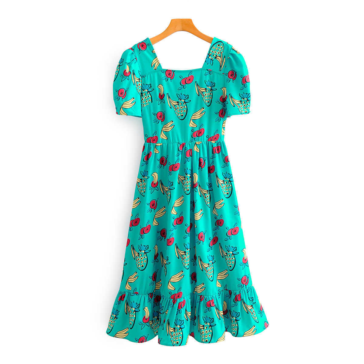 VANOVICH Women Dress Summer Square Neck Puff Sleeve Ladies Print Ruffled short Clothing 210615
VANOVICH Women Dress Summer Square Neck Puff Sleeve Ladies Print Ruffled short Clothing 210615