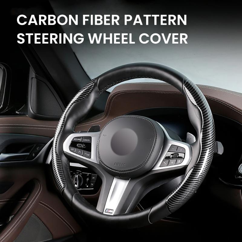 Steering Wheel Covers 2pcs/set Genuine Carbon Fiber Car Cover 38cm 15 Inch Anti Slip Wheel Protector
Steering Wheel Covers 2pcs/set Genuine Carbon Fiber Car Cover 38cm 15 Inch Anti Slip Wheel Protector