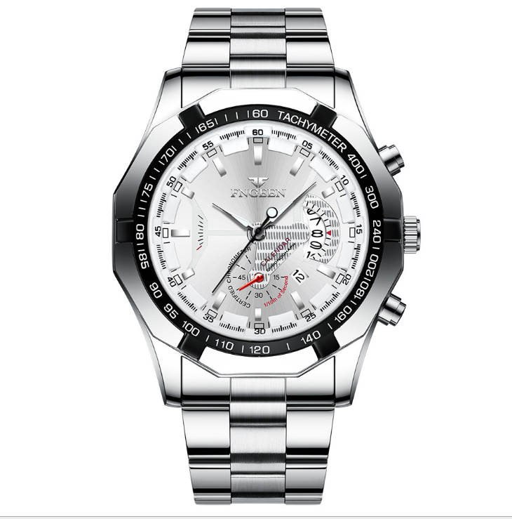 FNGEEN Brand White Steel Quartz Mens Watches Crystal Glass High Definition Luminous Watch Date 44MM Diameter Personality Stylish Man Wristwatches, No send watch for shipping
FNGEEN Brand White Steel Quartz Mens Watches Crystal Glass High Definition Luminous Watch Date 44MM Diameter Personality Stylish Man Wristwatches, No send watch for shipping