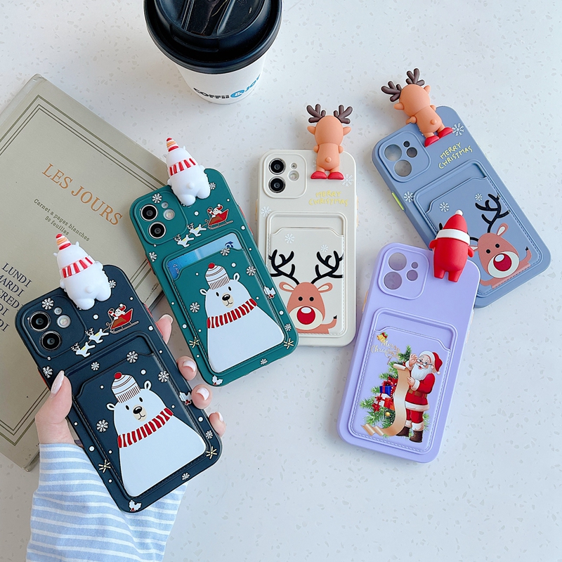 Xmas Card ID Pocket Cases For iphone 12 Pro 11 XS MAX XR X 8 7 Plus Phone12 Soft Silicone Merry Christmas Gift Santa Claus Cute 3D Hat Snow Snowman Deer Back Phone Cover, Pls let us know the designs u want
Xmas Card ID Pocket Cases For iphone 12 Pro 11 XS MAX XR X 8 7 Plus Phone12 Soft Silicone Merry Christmas Gift Santa Claus Cute 3D Hat Snow Snowman Deer Back Phone Cover, Pls let us know the designs u want