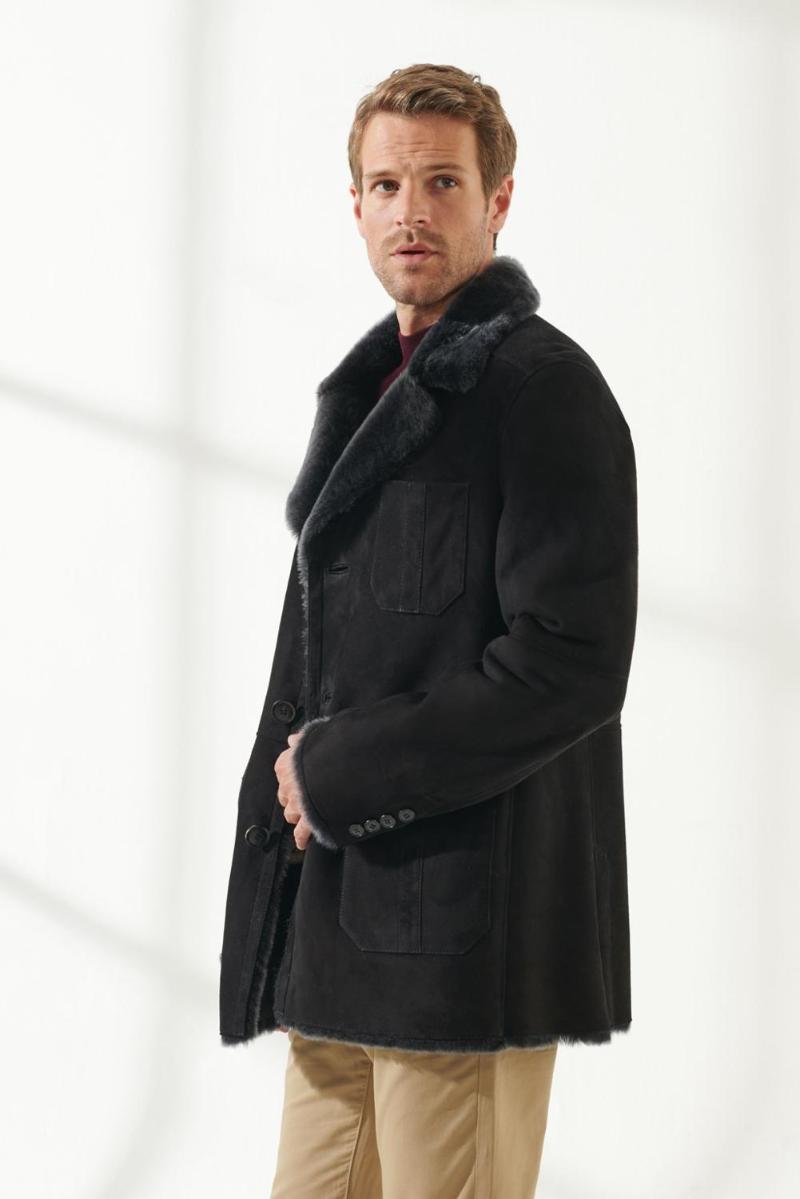 Men's Fur & Faux Japanese And Korean Coats 2021 Thick Leather Coat Double Collar, Black
Men's Fur & Faux Japanese And Korean Coats 2021 Thick Leather Coat Double Collar, Black