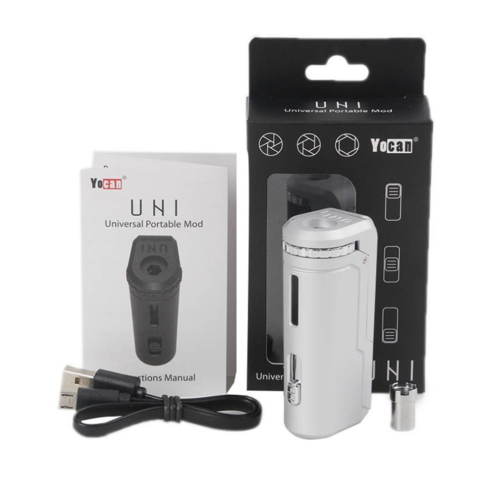 Original Yocan UNI Box Mod 650mAh Preheat VV Voltage Battery With Magnetic 510 Adapter For Thick Oil DHLa47
Original Yocan UNI Box Mod 650mAh Preheat VV Voltage Battery With Magnetic 510 Adapter For Thick Oil DHLa47