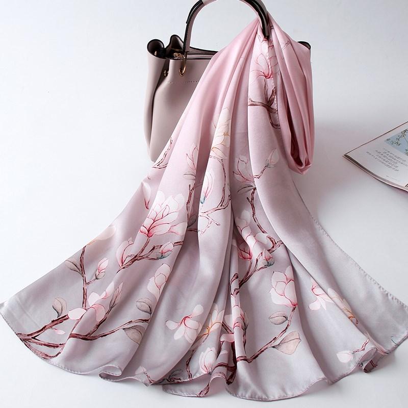 Scarves Silk Women Scarf Print Satin Neck Hangzhou Shawl Wraps 100% Natural Long Headscarf Foulard Femme 170x53cm
Scarves Silk Women Scarf Print Satin Neck Hangzhou Shawl Wraps 100% Natural Long Headscarf Foulard Femme 170x53cm