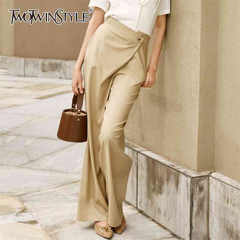 Elegant Asymmetrical Women Full Length Pants High Waist Wide Leg For Female Clothes Summer Fashion 210521, Khaki
Elegant Asymmetrical Women Full Length Pants High Waist Wide Leg For Female Clothes Summer Fashion 210521, Khaki